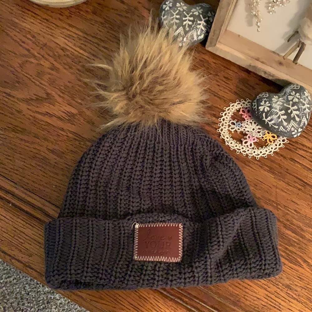 Love your melon Pom beanie!